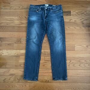 Frame Denim L'Homme Slim Straight Leg Jeans Mens 36 Capri Blue Classic LMH179